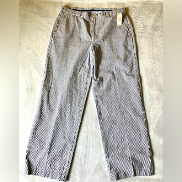 Brooks Brothers 35X34 Clark Genuine Seersucker Striped Pants NWT - Picture 2 of 8